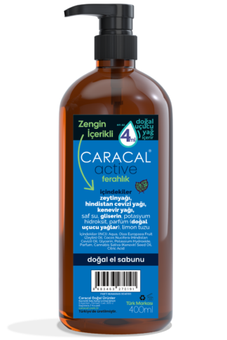 Caracal Active 400ml Sıvı Doğal El Sabunu Ferahlık Mentol Nane