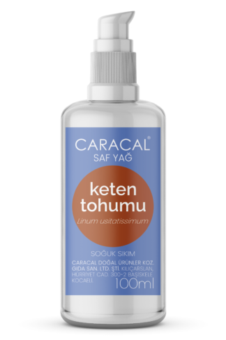 Caracal Keten Tohumu Yağı Soğuk Sıkım Keten Tohumu Yağı Doğal Saf