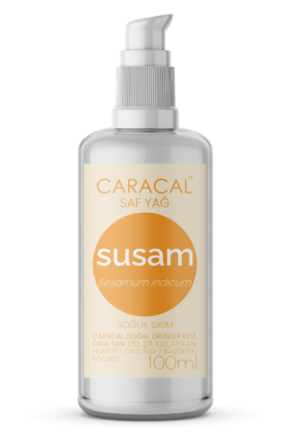 Caracal Susam Yağı Soğuk Sıkım Soğuk Pres Doğal Sesamum İndicum